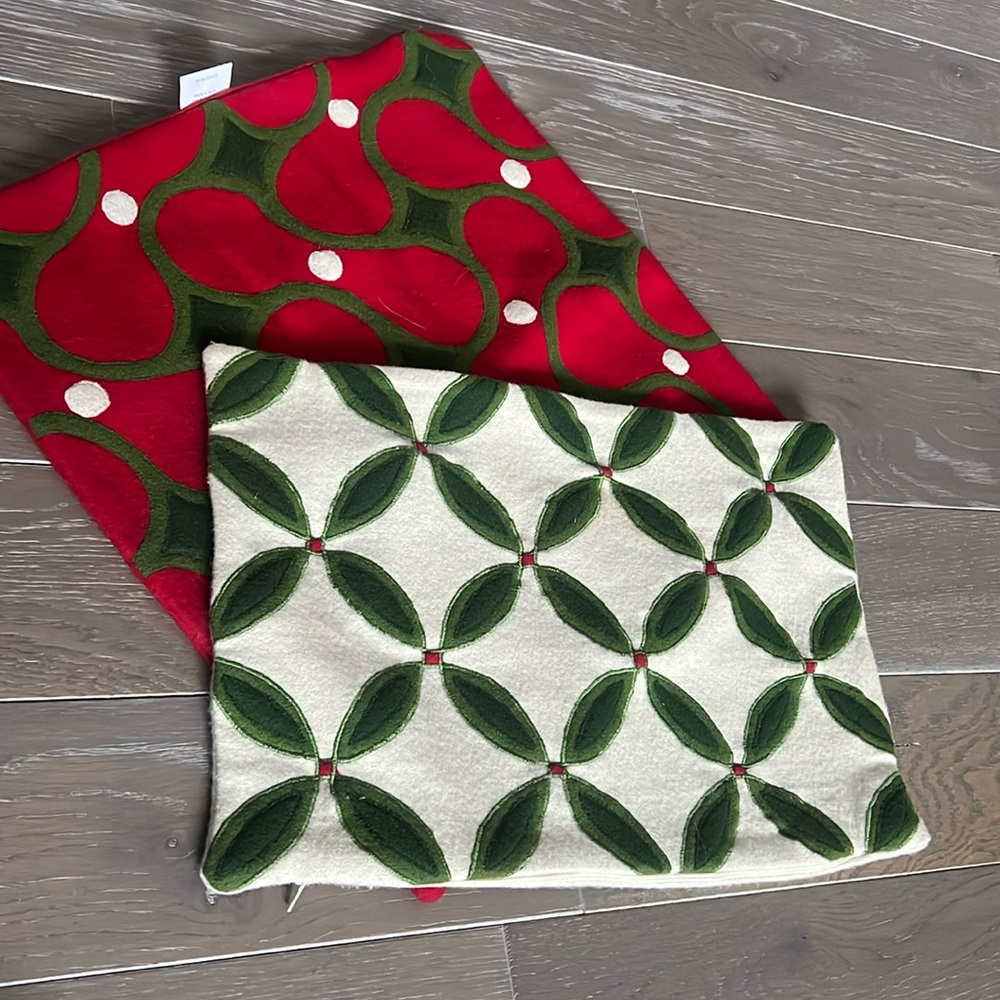 Wool Christmas pillow cases ,